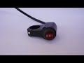 Universal Metallic CNC 12V Two-Way Handlebar Toggle Switch with Light | Water-Resistant
