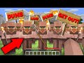 WHY IS THE ARMY OF VILLAGERS DRIVING ME OUT OF THE VILLAGE IN MINECRAFT ? 100% TROLLING TRAP !