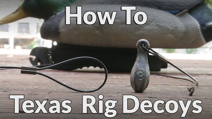 How to Texas Rig duck decoys in 60 seconds 