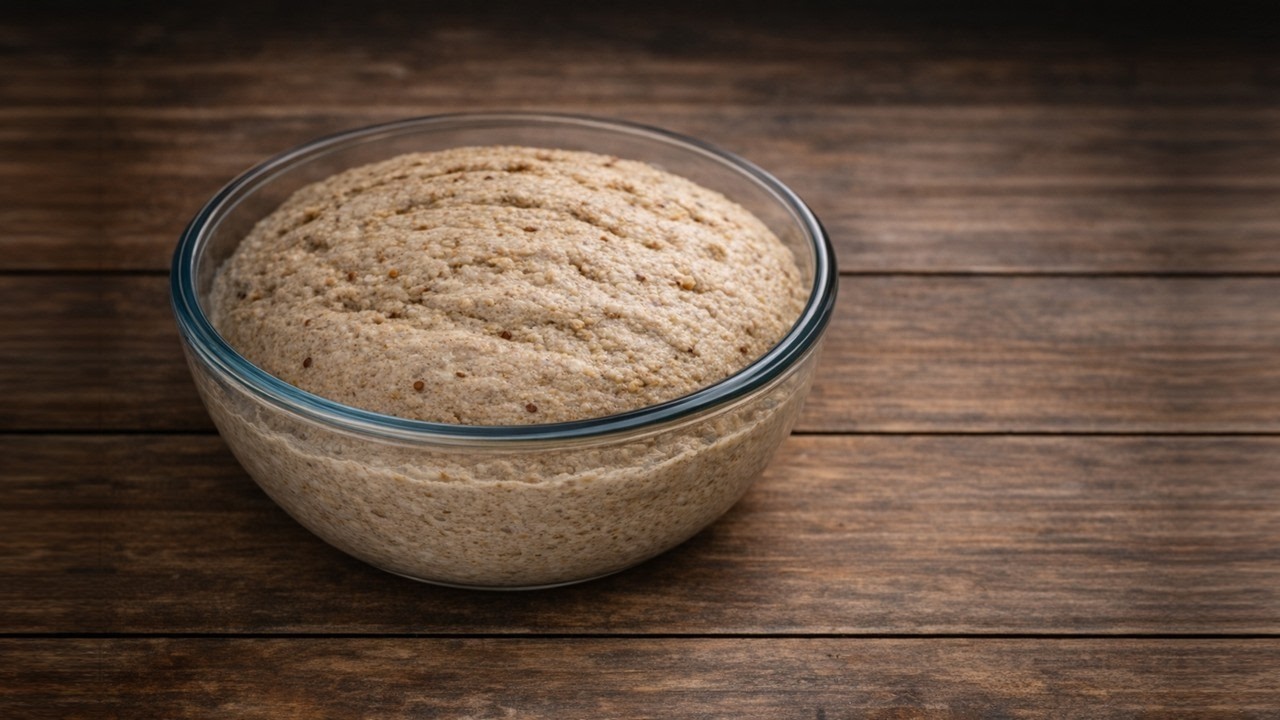 섞기만 했어요 ✔️ 손반죽 0분 통밀100% 퀴노아빵 | 무설탕·포만감·다이어트 시골빵 레시피