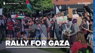 Virginia Tech students rally for Gaza in Blacksburg, demanding 'Free Palestine now'