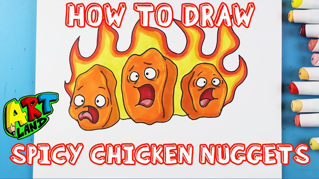 Chicken Nuggets Coloring Page PNG Transparent Images Free Download  Vector  Files  Pngtree