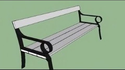 How to make Bench in Sketchup