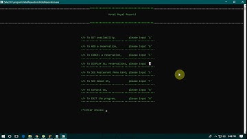Hotel Reservation System Project in "C" Language.