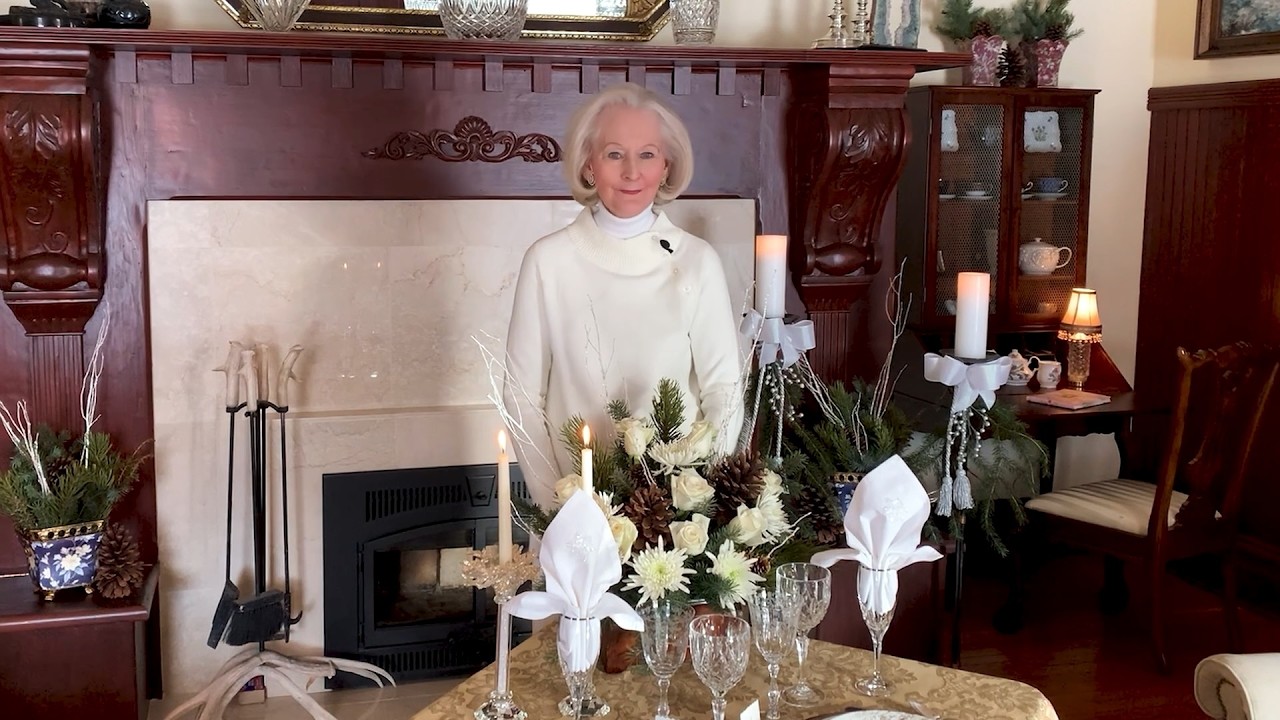 Winter Hearthside Tablescape