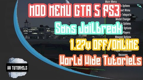 Add MOD MENU GTA V / ONLINE 1.26 - 1.27 - 1.31 PS3 NO JAILBREAK