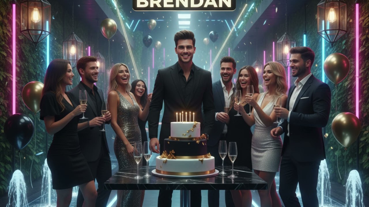 Happy Birthday Brendan 🎂 | Special Birthday Song & Celebration Video | Club, Energetic, EDM Remix