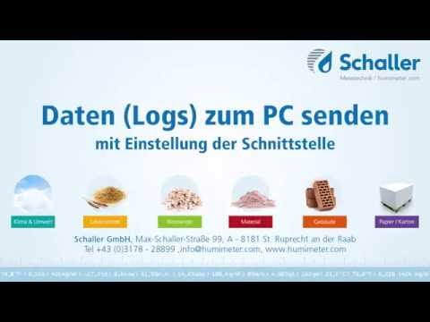 Tutorial humimeter: Logs zum PC senden und Schnittstellenkonfiguration