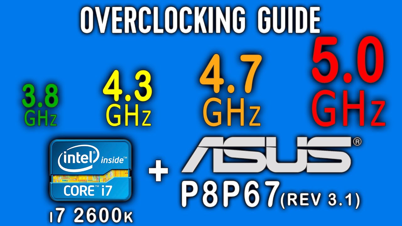 Разгон i7 2600k до 4.3, 4.7 и 5.0 ГГц на asus p8p67