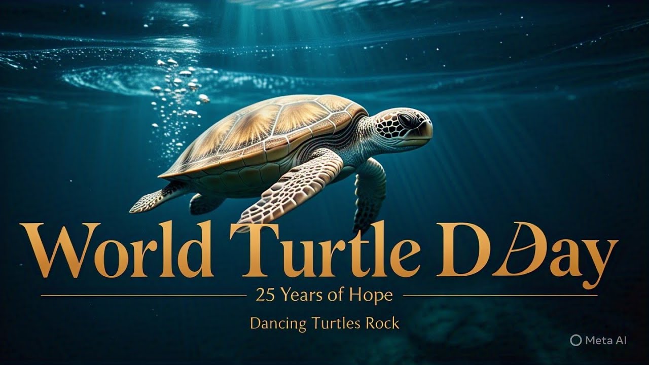 World Turtle Day 2025 | Theme Dancing Turtles Rock | Fact Noodles