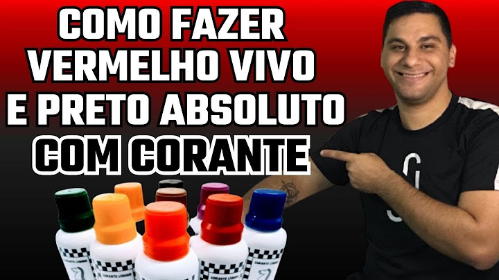 COMO FAZER TINTA VERMELHO VIVO E PRETO ABSOLUTO COM CORANTE