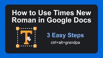 How to Use Times New Roman in Google Docs