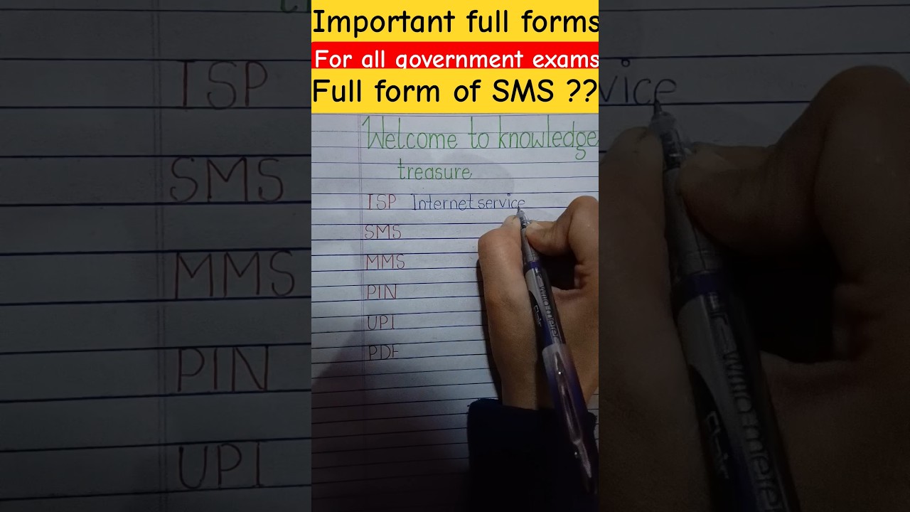 important full forms for all government exams 