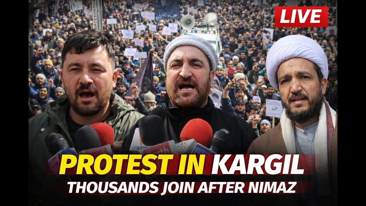 Peaceful March in Kargil Under AJUIAK Banner After Juma Namaz