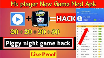Mx player game hack trick | Mx player piggy night game hack trick | Mx player mod apk
