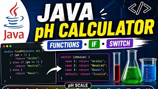Java Functions to Find pH (If Statements & Switch Cases)