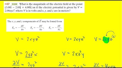 What is the magnitude of the electric field at the point