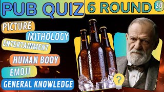 Virtual Pub Quiz Showdown: Test Your Knowledge! Pub Quiz 6 Rounds. No 20