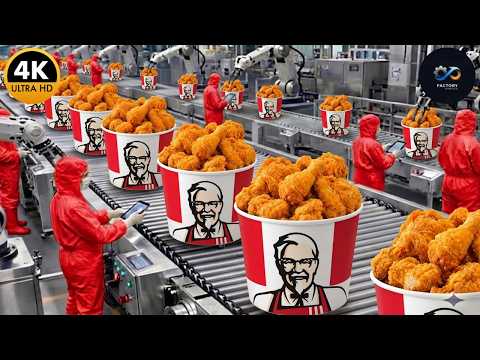 Inside America's Biggest KFC Factory: Fresh Chicken to Crispy Perfection (Full Process)