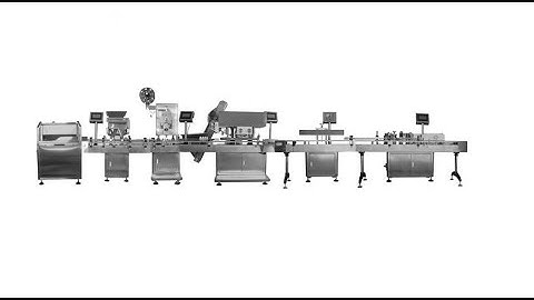 Automatic counting bottling machine production line for tablets, capsule