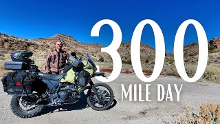 Asphalt To Mud, 300 Mile Day  Utah/Nevada  Riding KLR650