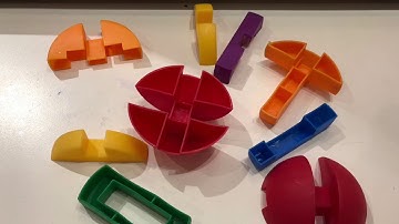 Solving 9 piece puzzle ball challenge