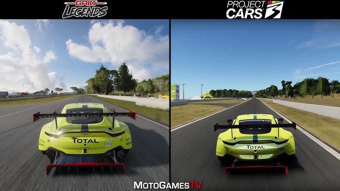 Project CARS 3 vs GRID 2019 - Brands Hatch PS4 Pro 4K Graphics