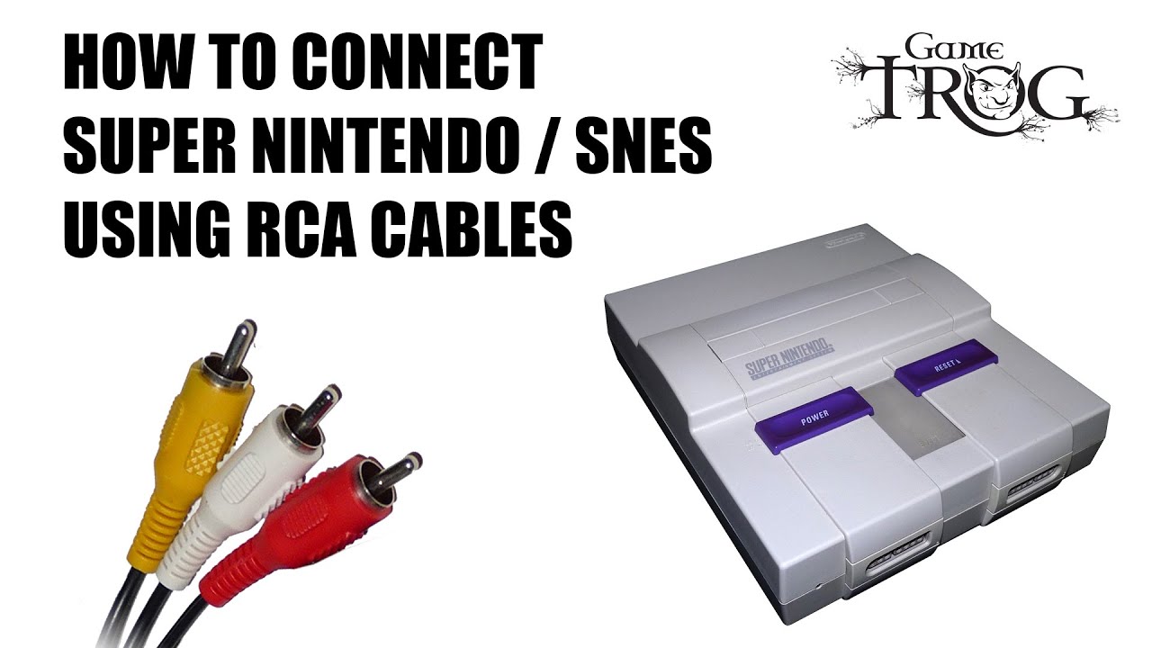 How to connect Nintendo SNES, using RCA Composite Cables - YouTube