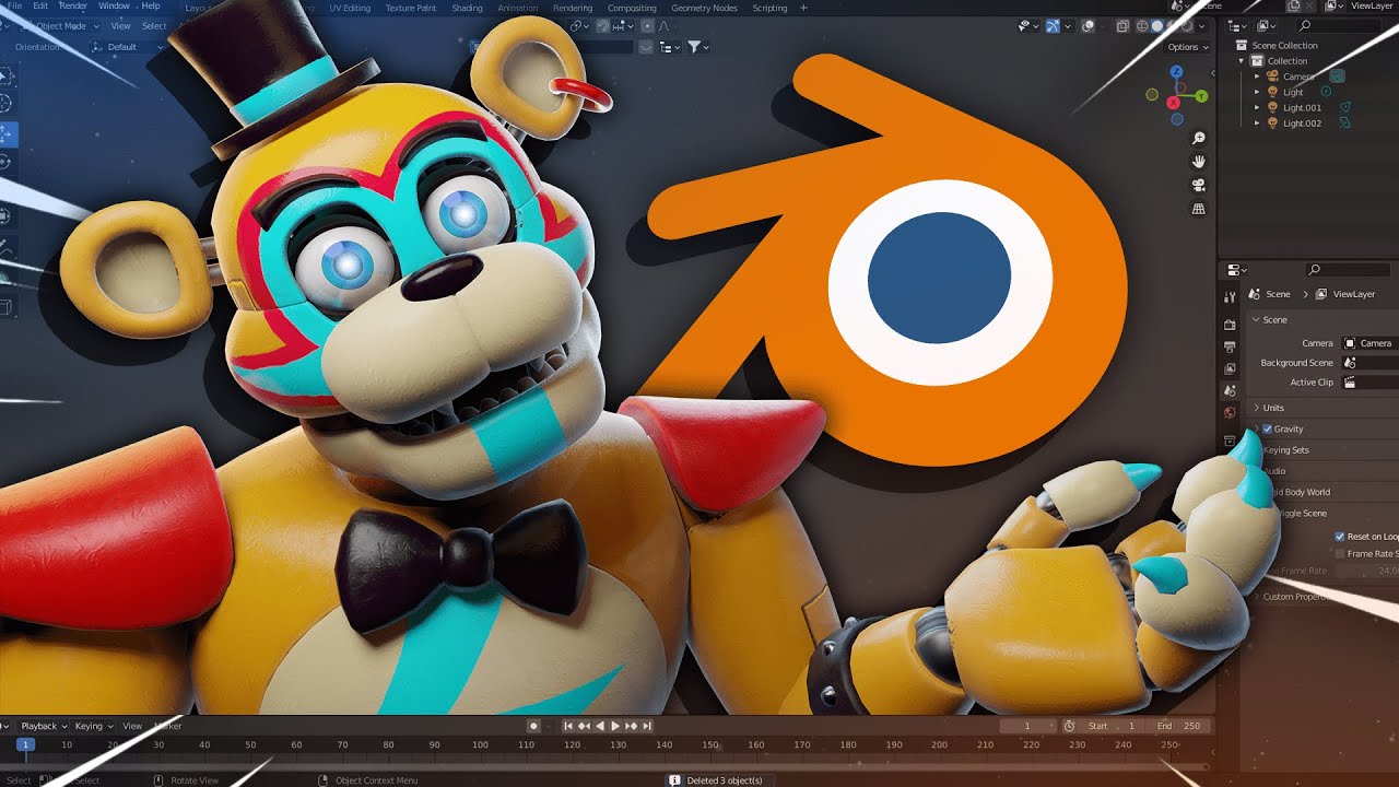 How to make a FNAF OFFICE in BLENDER 3.0.1! 