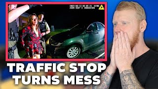 Moments Before Traffic Stop Turns into a DISTURBING Mess REACTION | OFFICE BLOKES REACT!!