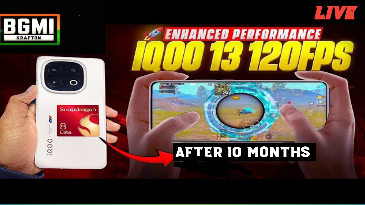 🔴 IQOO 13 ENHANCED PERFORMANCE 120 FPS | AFTER 10 MONTHS #bgmi # ...