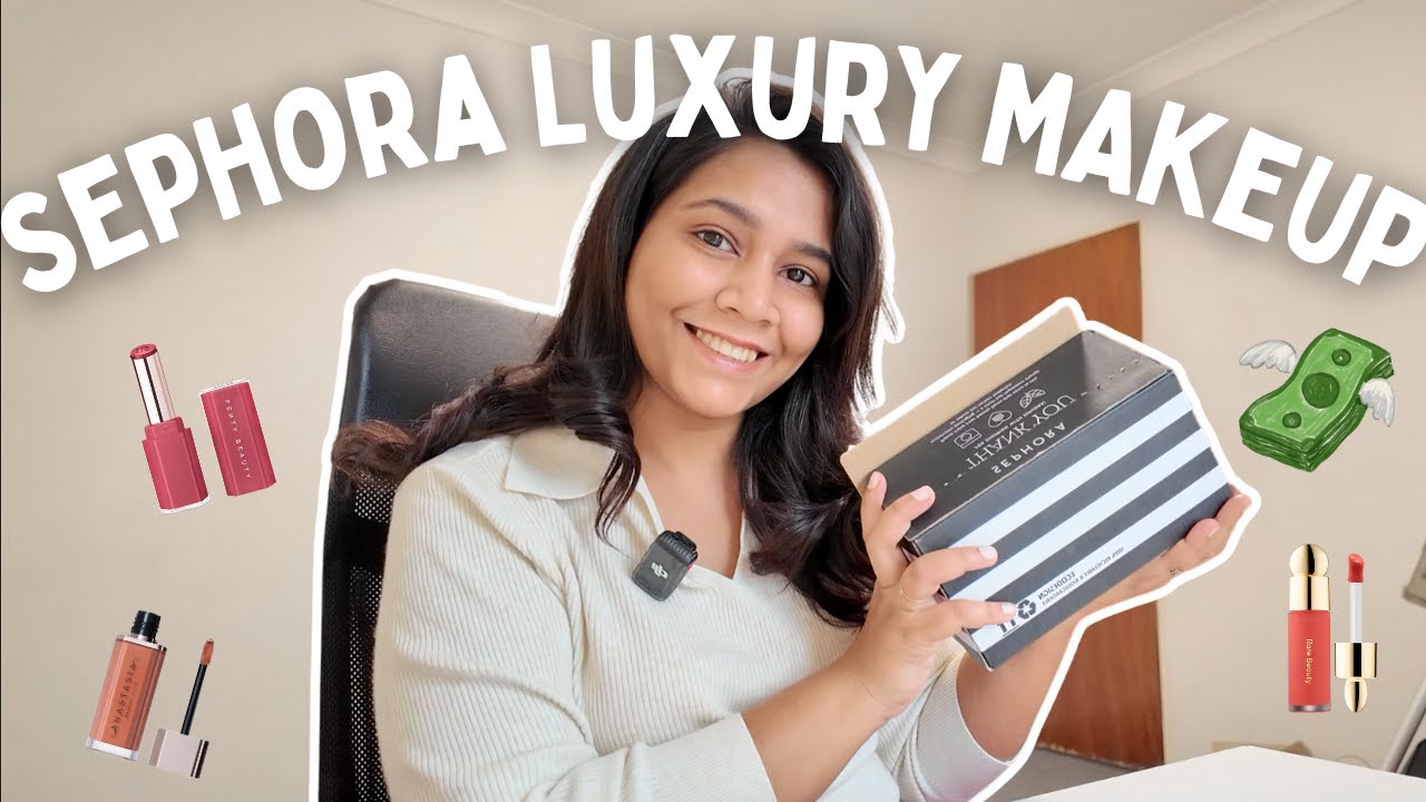 💕 தமிழில் My First Sephora Haul | Fenty Beauty, Rare Beauty, Anastasia Lipsticks | Rare Beauty Blush