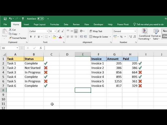 Tick Symbol in Excel: 12 Awesome Ways to Insert Tick and Cross