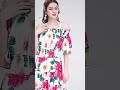 #shorts Trendy midi dress women girls floral print cocktail party wedding guest prom office wear