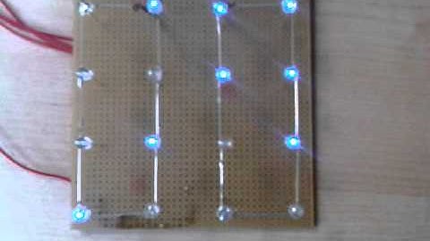 4 arrows on first layer of the LED-cube
