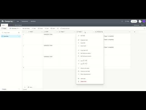 How to log changes to your #airtable records using automations