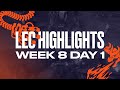 Full Day Highlights | W8D1 | 2021 LEC Summer