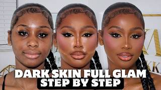 Beginner Makeup Tutorial for Black Women | FULL GLAM Step-by-Step Masterclass