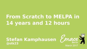From Scratch to Melpa in 14 years and 12 hours