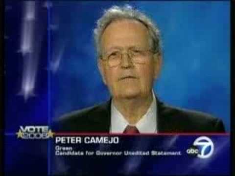 Peter Camejo Campaign Statement 10/8/06