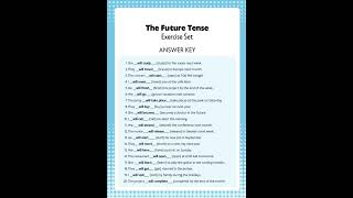 Future Tense Simple Future Tense Tense Quiz