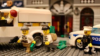 Lego Bank Heist  Police Chase StopMotion