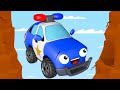 Voiture de police  dessin anim pour les enfants  voitures pour bbs