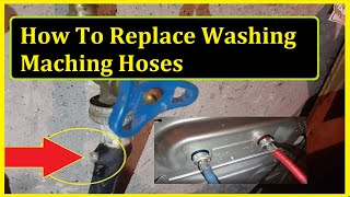 How To Replace Washer Hoses Installation of hot and cold inlet hoses for washers