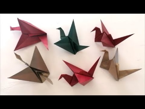 ORIGAMI madár - INTERAKTÍV - YouTube