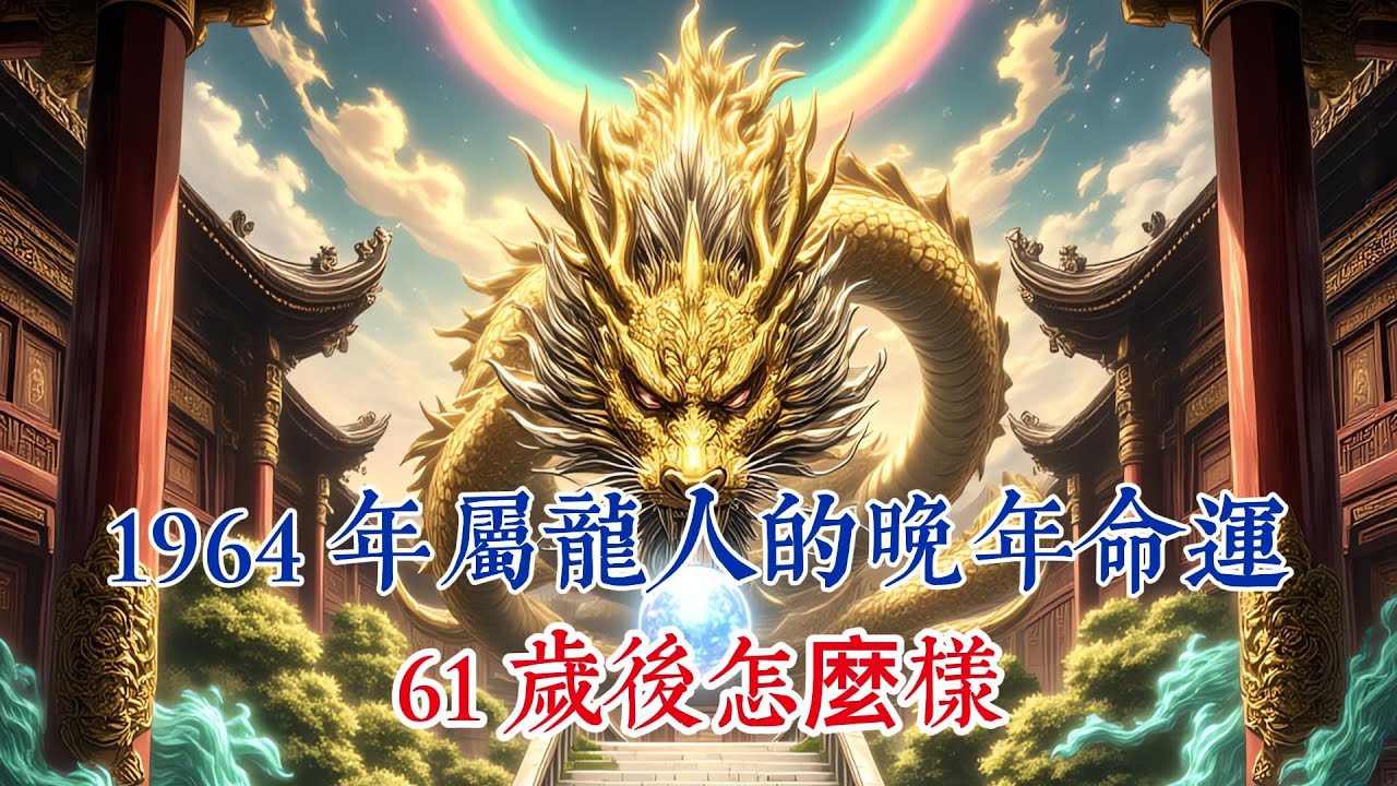 生肖龍：1964 年屬龍人的晚年命運！61 歲後怎麼樣？