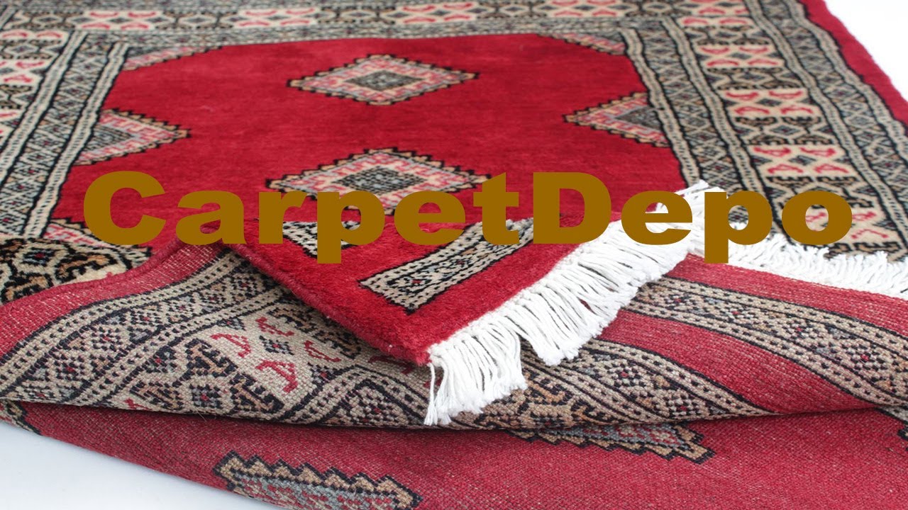 Mini tapis pakistanais en pure laine fait à la main - Décoration