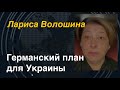 Лариса Волошина: Германский план для Украины