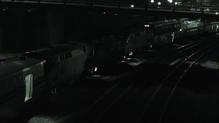 CSX P050 (AMTK 50) with AMTK 310, AMTK 189, AMTK 518, AMTK 158, and CDTX 6800 in Lafayette, Indiana