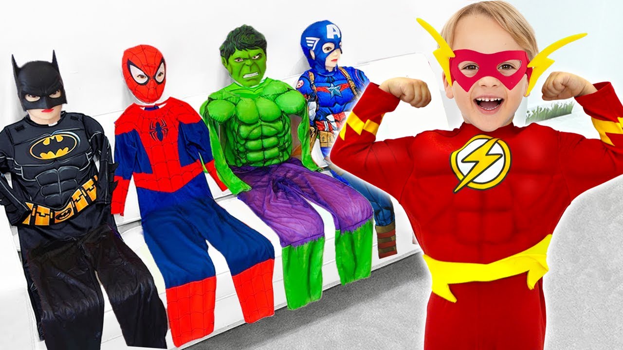 Юный супергерой приходит на помощь всем и спасает положение!